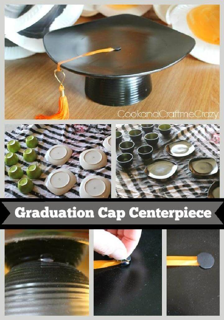 DIY Graduation Cap Centerpiece
