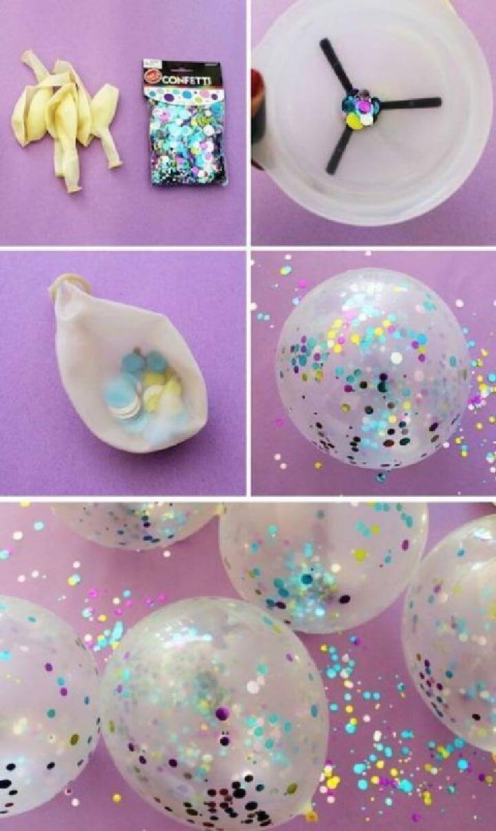 DIY Graduation Party Confetti Balloons