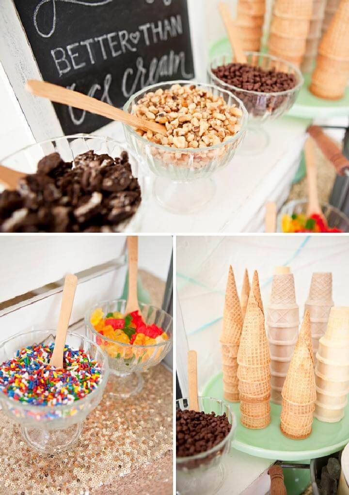 DIY Graduation Party Ice Cream Bar