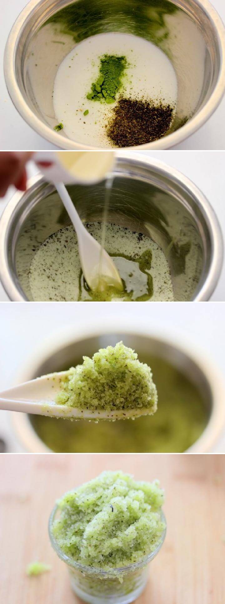 DIY Green Tea Sugar Scrub Tutorial