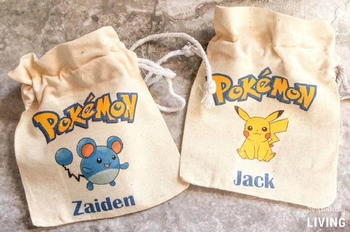 Handmade Pokemon Party Favor Bags