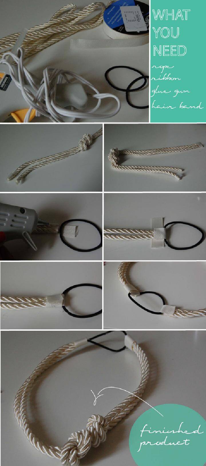 DIY Knotted Rope Headband