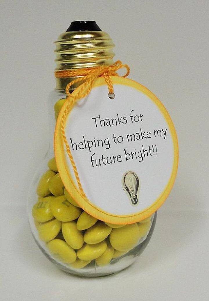 DIY Light Bulb Candy Holder Idea