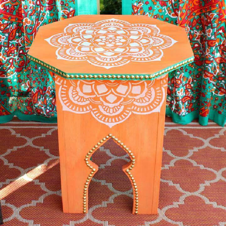 DIY Moroccan Side Table Tutorial