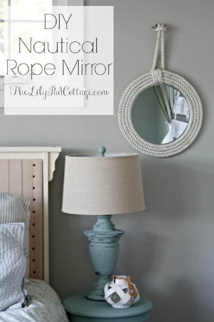 Hand-Built Nautical Rope Mirror