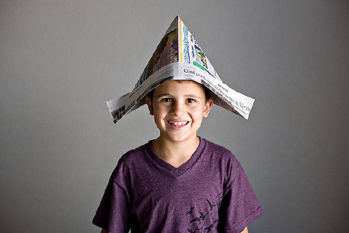 Handcrafted Newspaper Hat