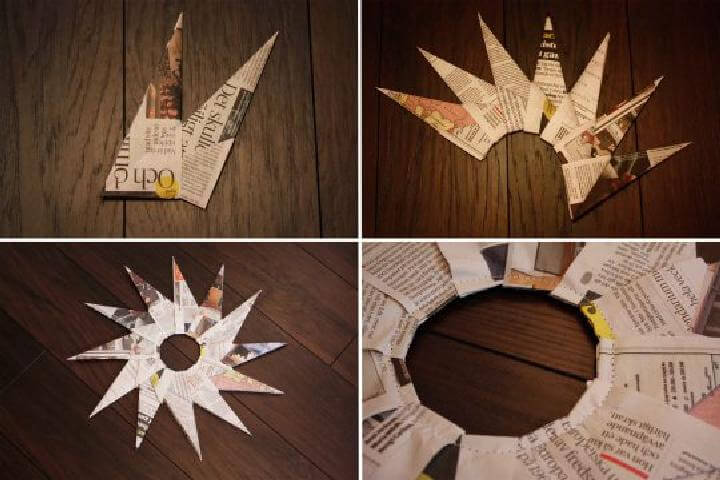 DIY Newspaper Star