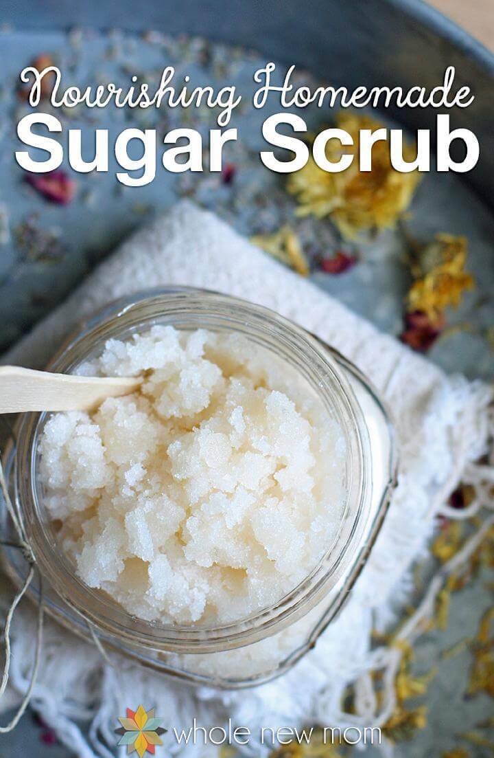 DIY Nourishing Homemade Sugar Scrub, 