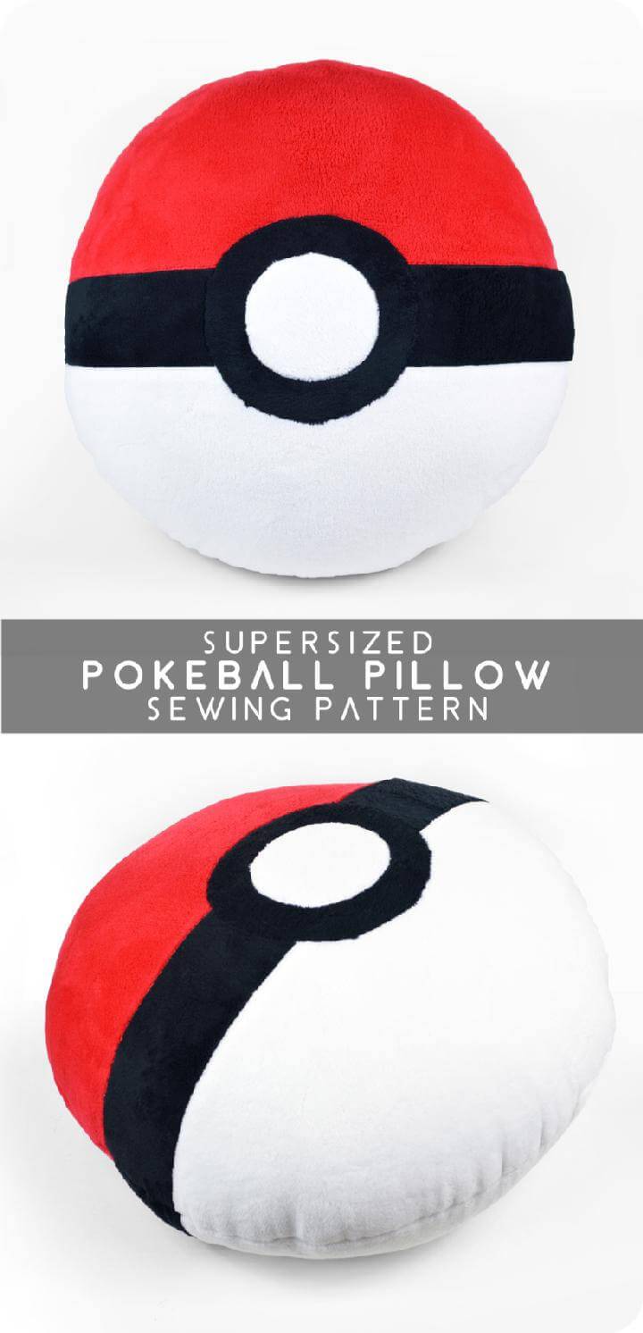 DIY Pokeball Sewing Pillow