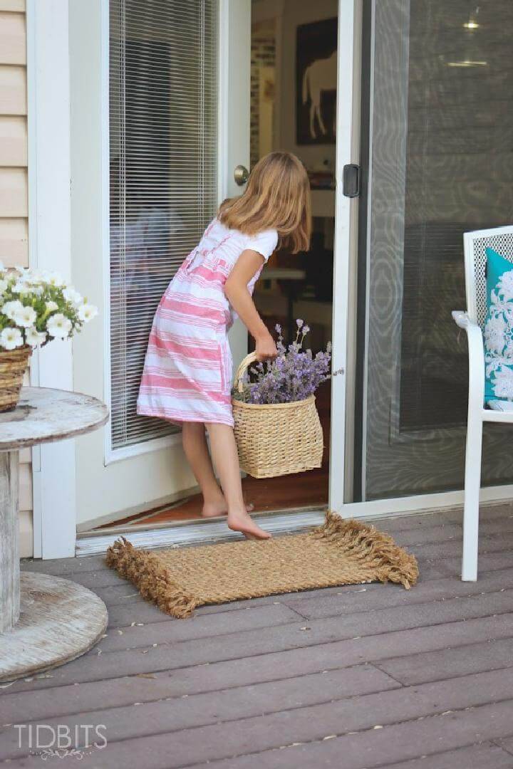 DIY Rope Door Rug