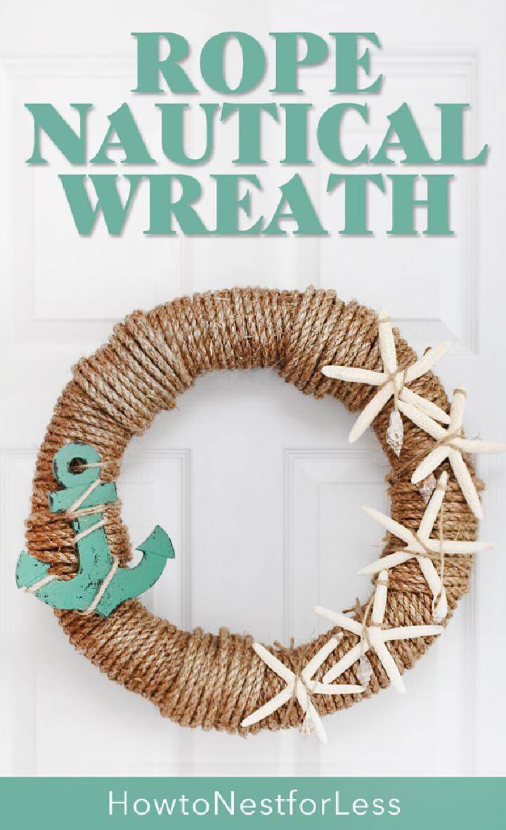 DIY Rope Nautical Wreath