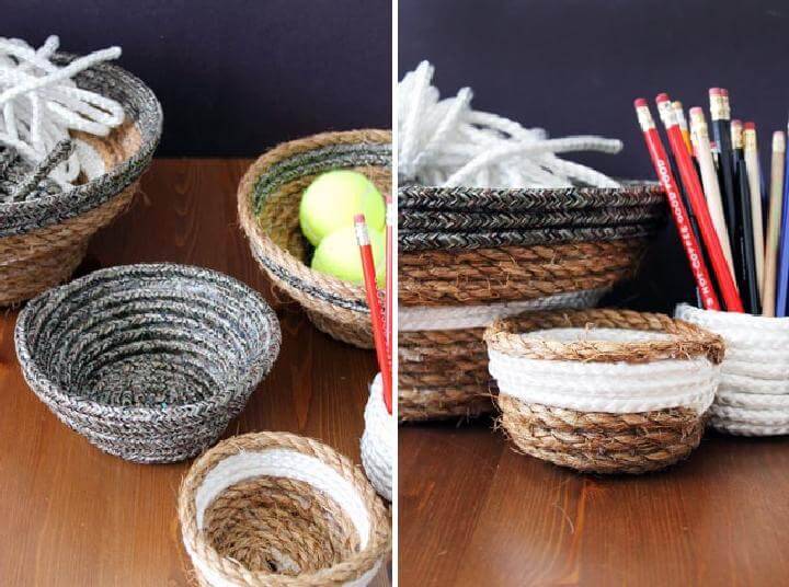 DIY Rope Nesting Baskets