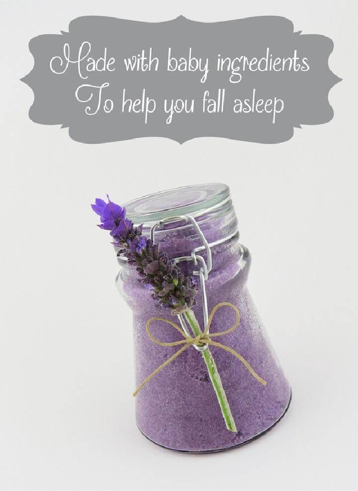 DIY Sleep Baby Sugar Scrub