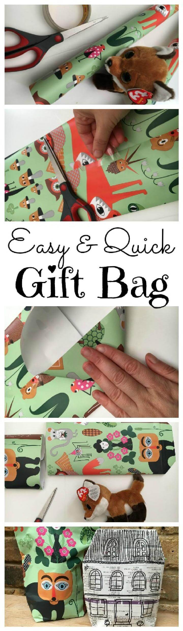 DIY Timeless Newspaper Gift Bag