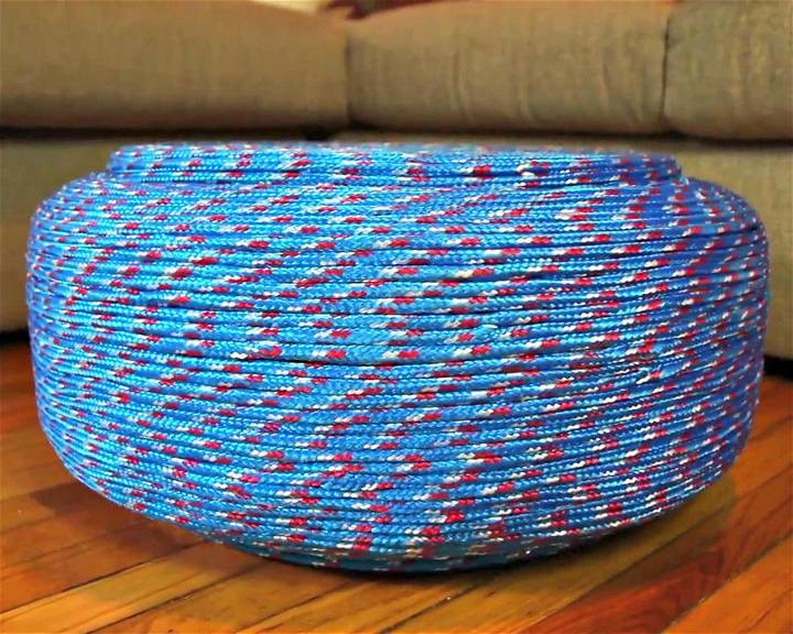 reclaimed old tire ottoman