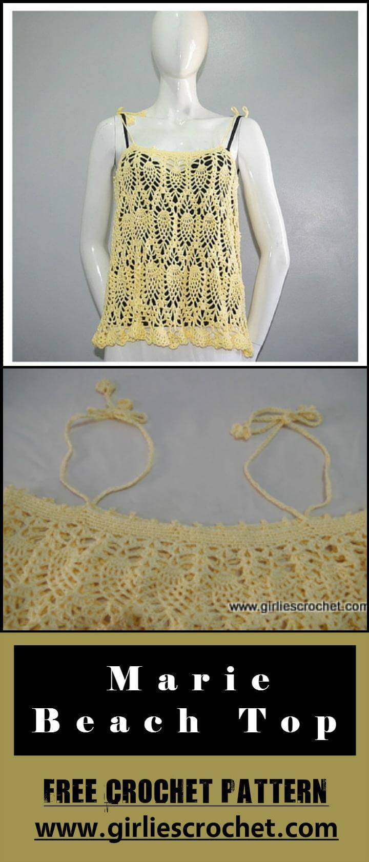 Marie Beach Top Free Crochet Pattern