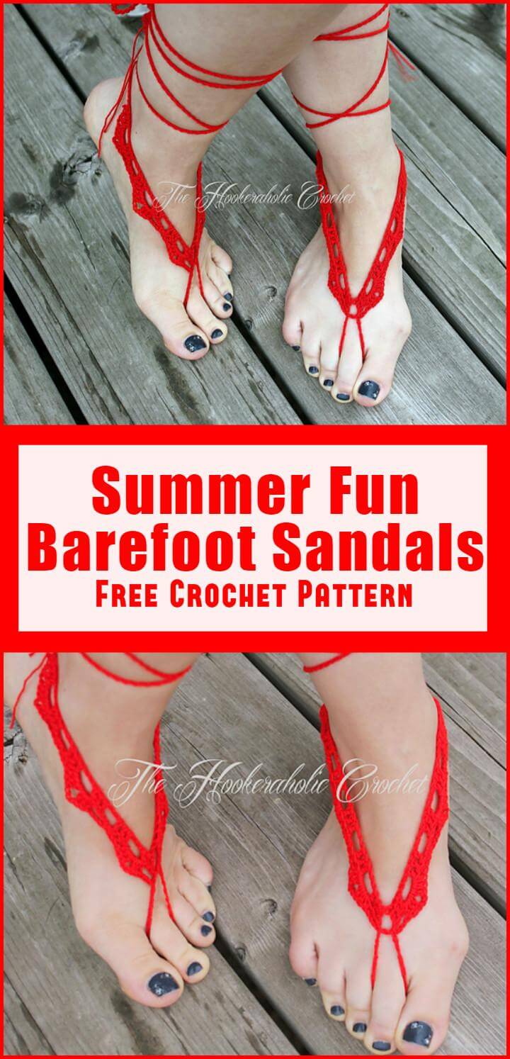 crochet barefoot sandals pattern for adults free