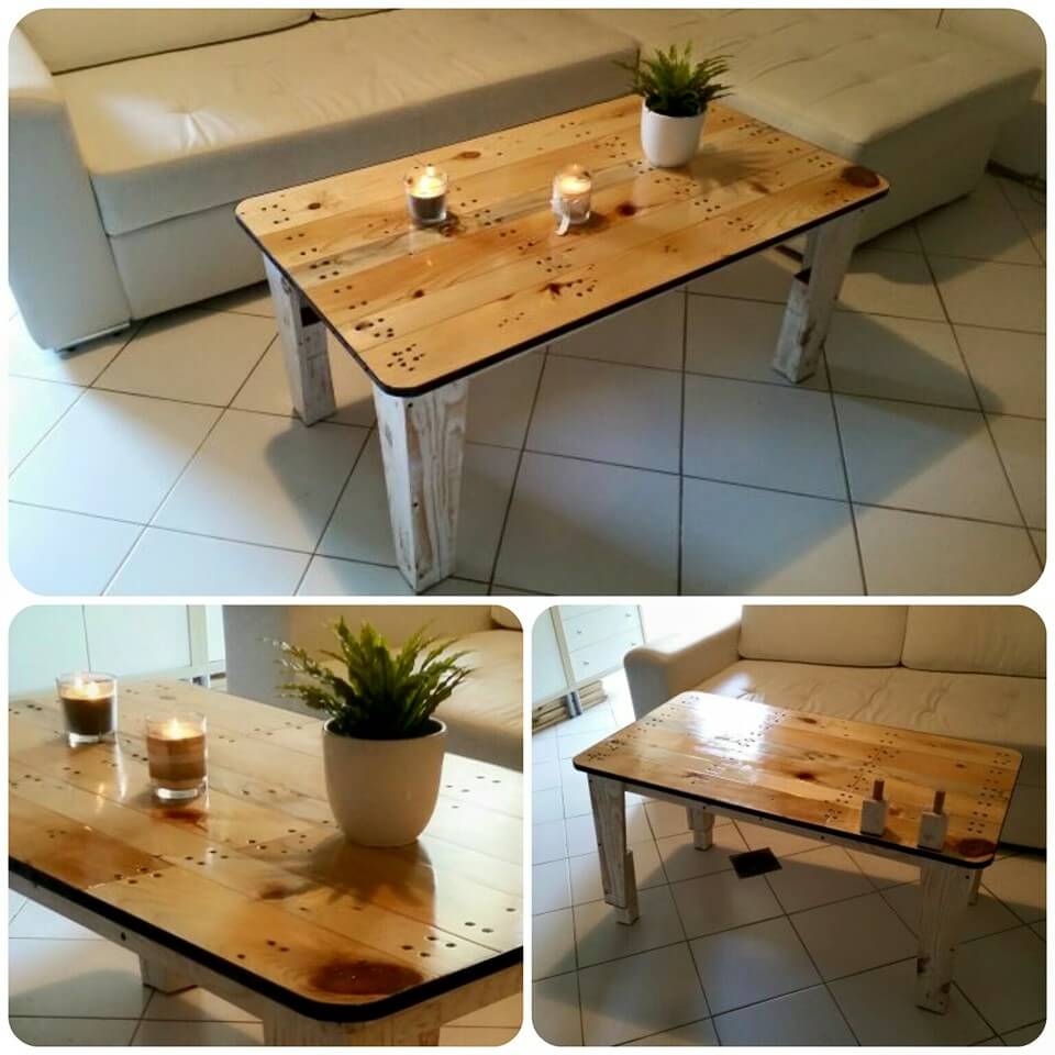 Pallet Diy Coffee Table - Handcrafted Squared Pallet Coffee Table | Pallet Furniture DIY - Add a useful furniture to your garden at no extra cost.