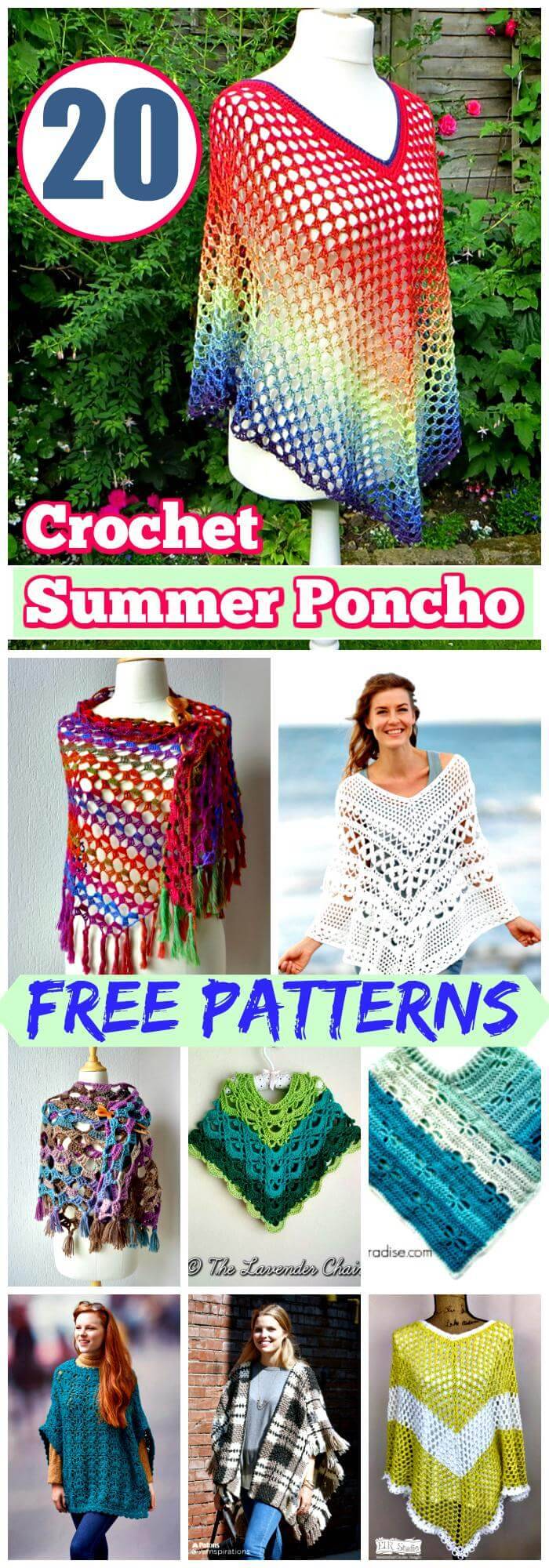 Free Crochet Summer Poncho Patterns