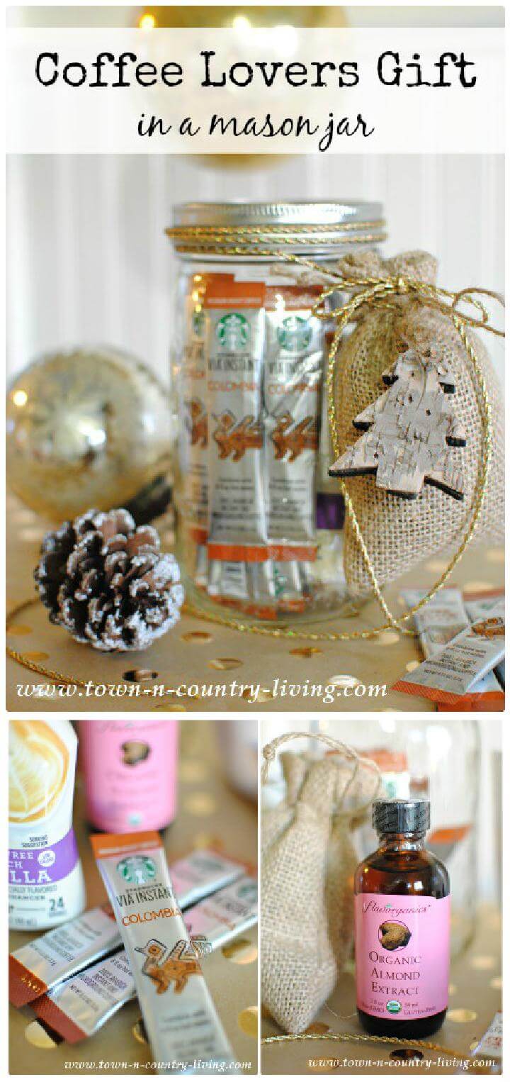 DIY Coffee Lovers Gift in a Mason Jar