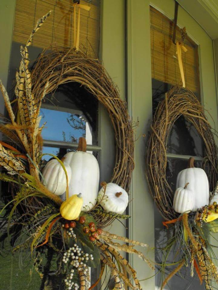 DIY Easy Stickin Pickin Fall Wreath