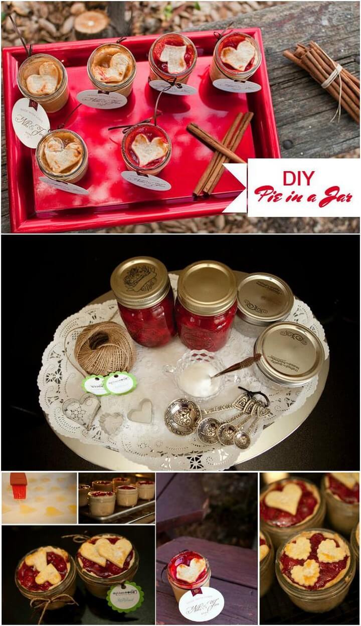 DIY Heart Pie in a Jar Treats