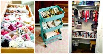 DIY Insanely Genius Ways to Organize Baby Clothes