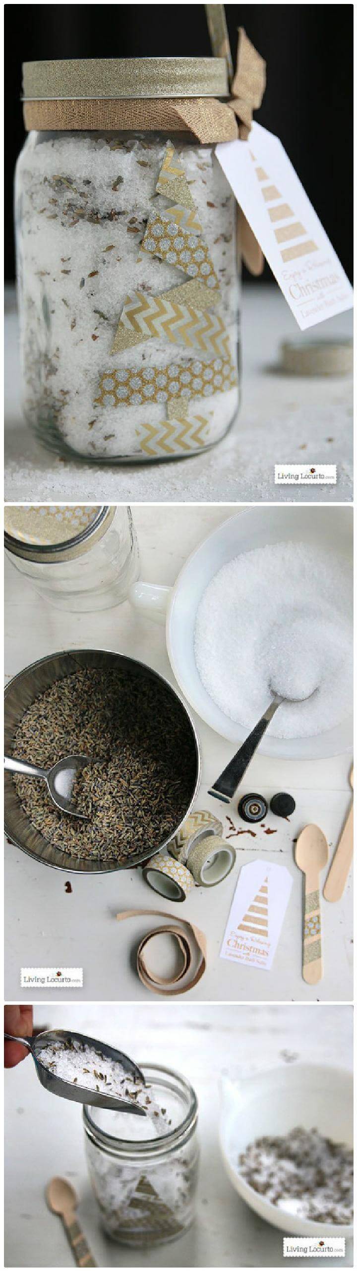 DIY Lavender Bath Salt Gift
