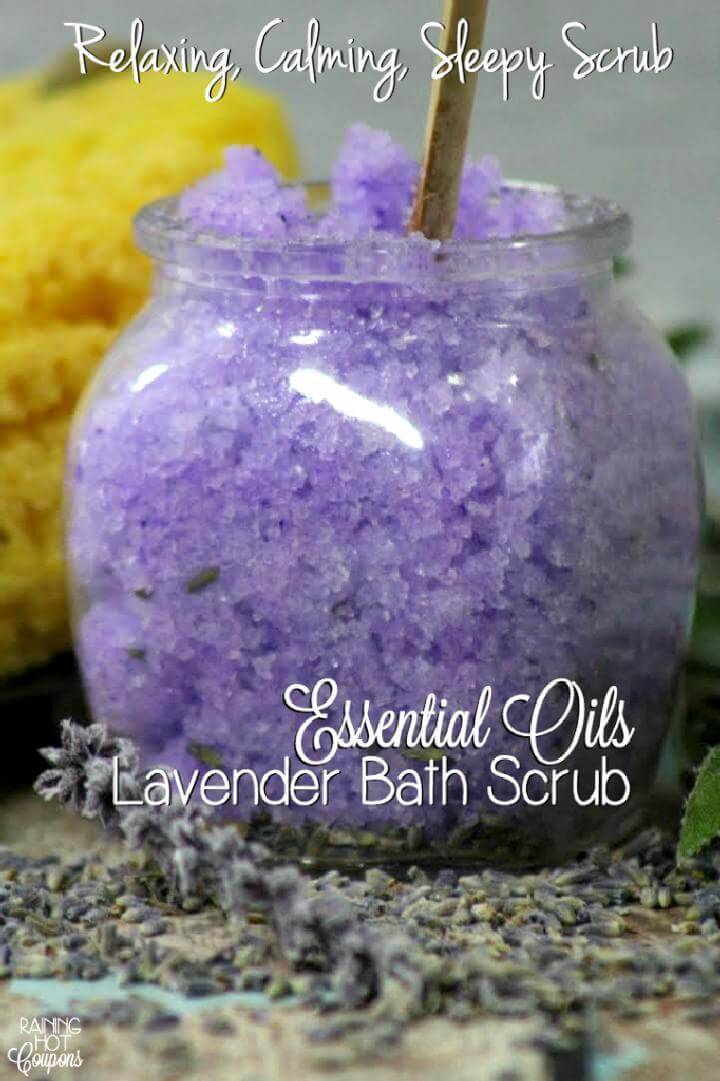 DIY Lavender Bath Scrub