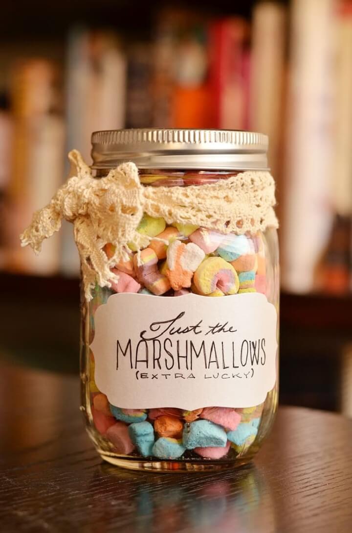 DIY Marshmallow Mason jar Gift