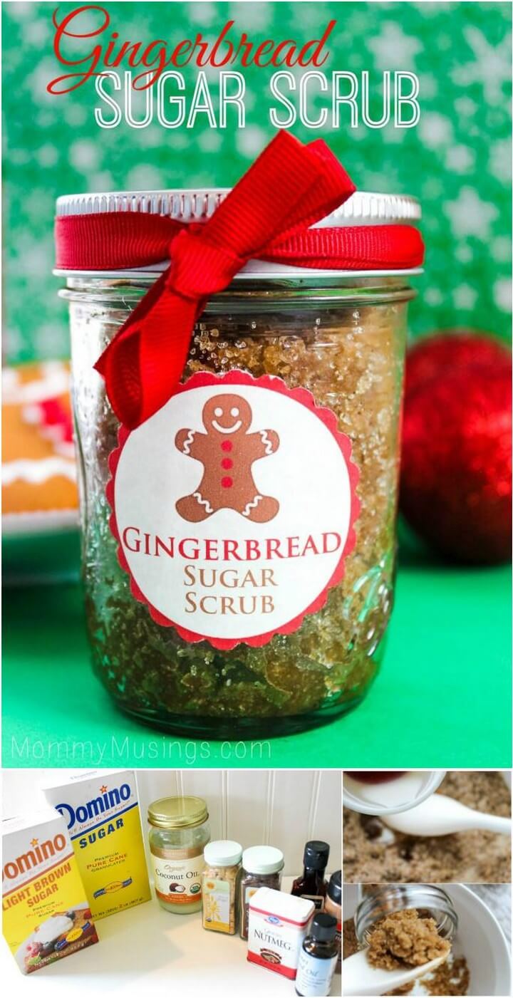 DIY Mason Jar Gingerbread Scrub Gift