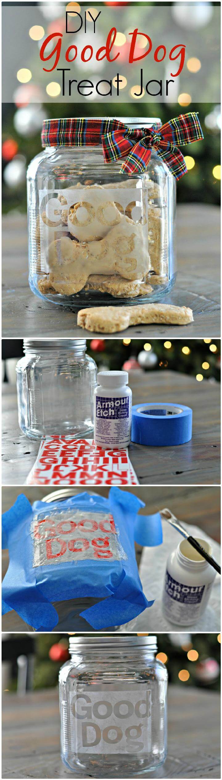 DIY Mason Jar Good Dog Treat Gift