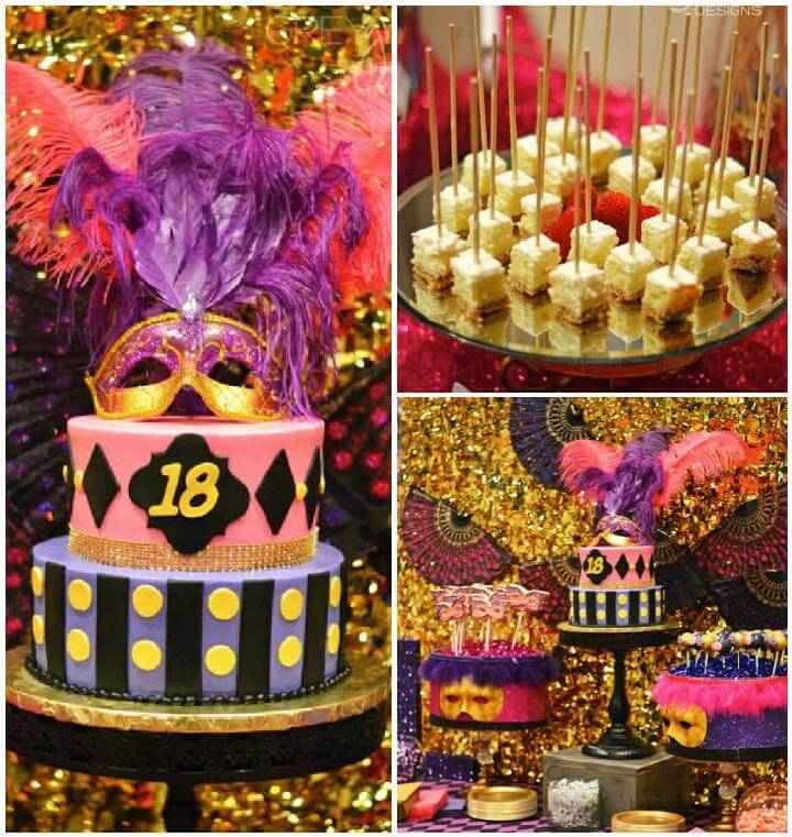 DIY Masquerade Birthday Party Theme