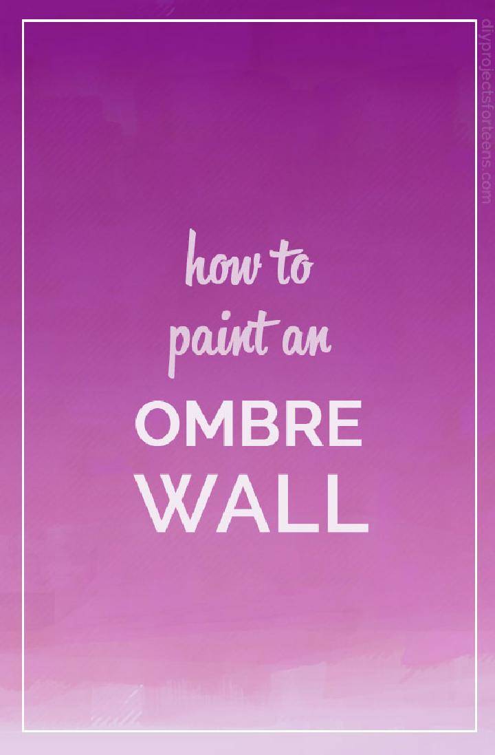 DIY Ombre Wall Painting