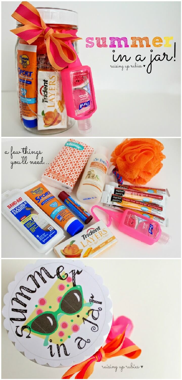 DIY Summer in a Mason Jar Gift