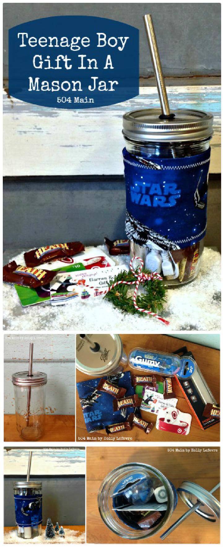 DIY Teenage Boy Gift in Mason Jar