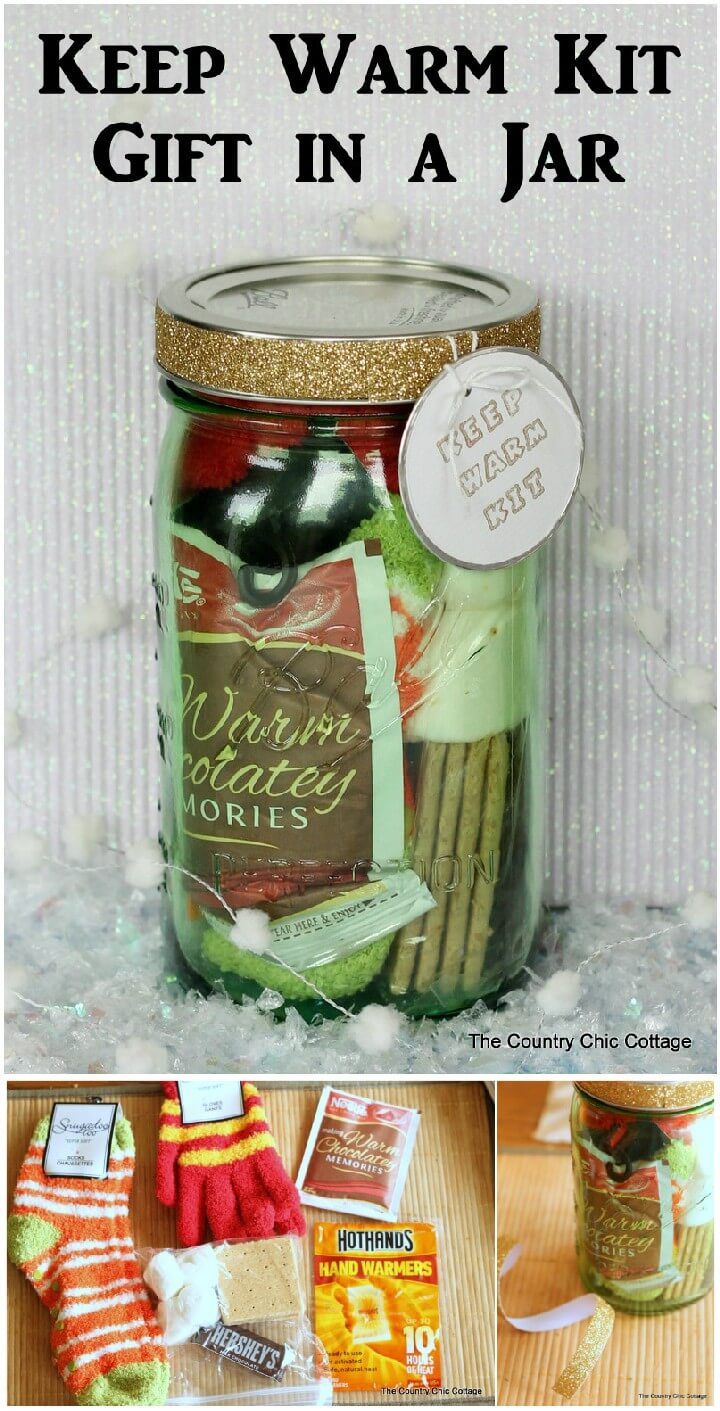 DIY Warm Kit Mason Jar Gift