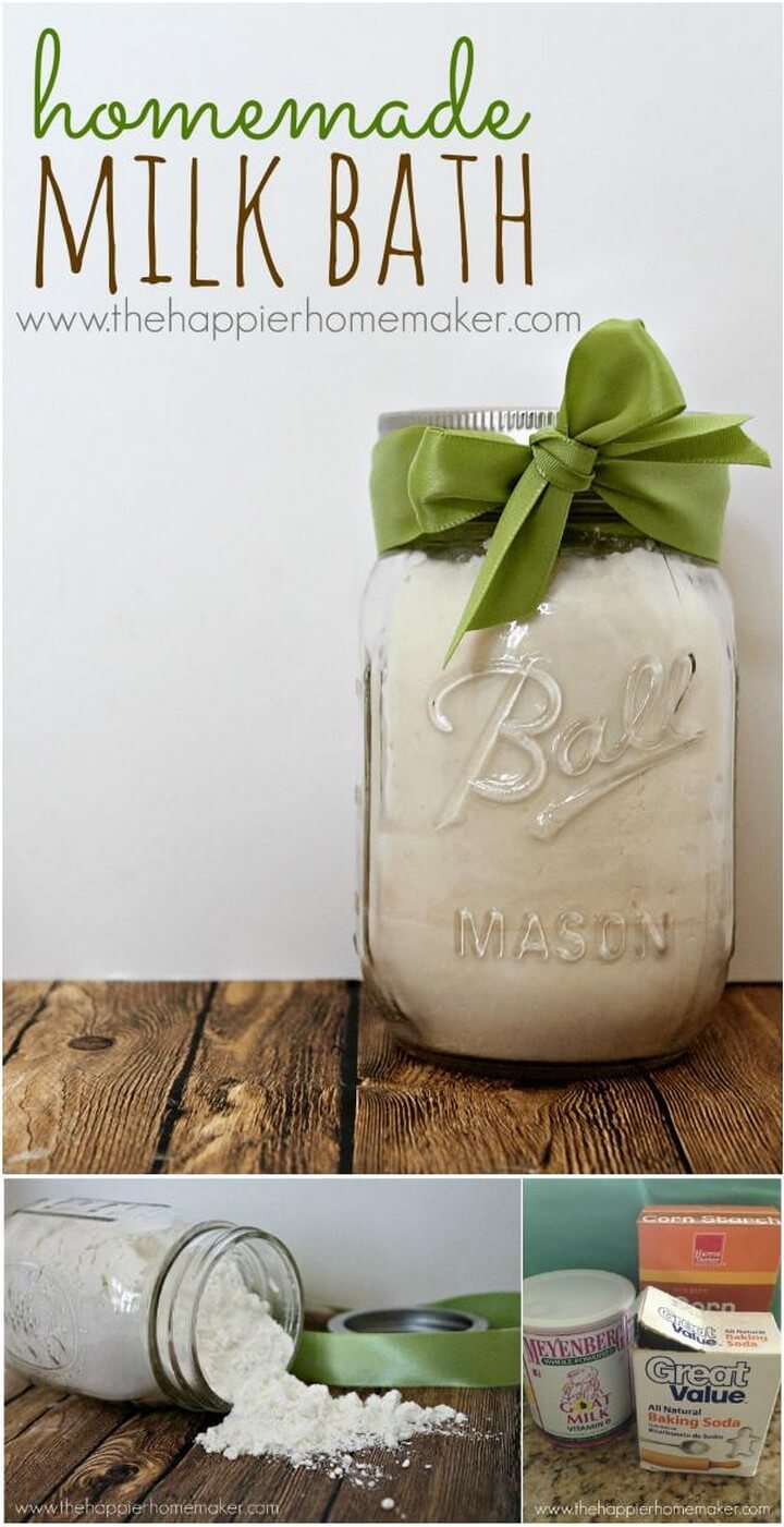 Milk Bath in a Jar - DIY Mason Jar Gift