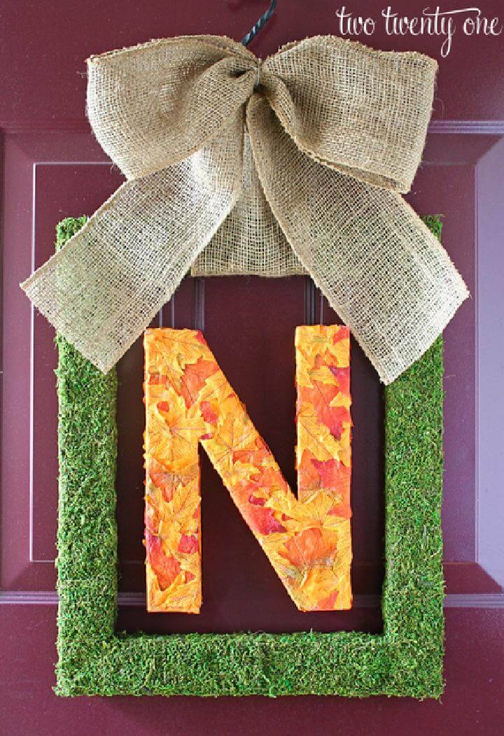 Stunning Fall Monogram Wreath