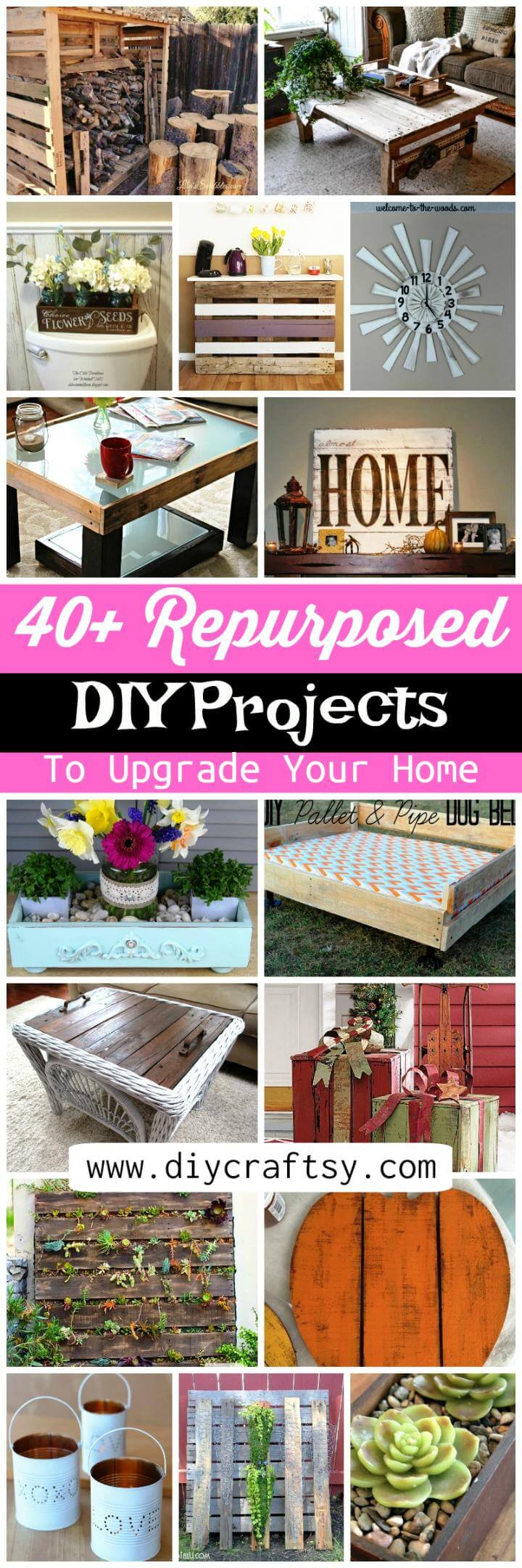 40+ Repurposed DIY Projects To Upgrade Your Home - DIY & Crafts