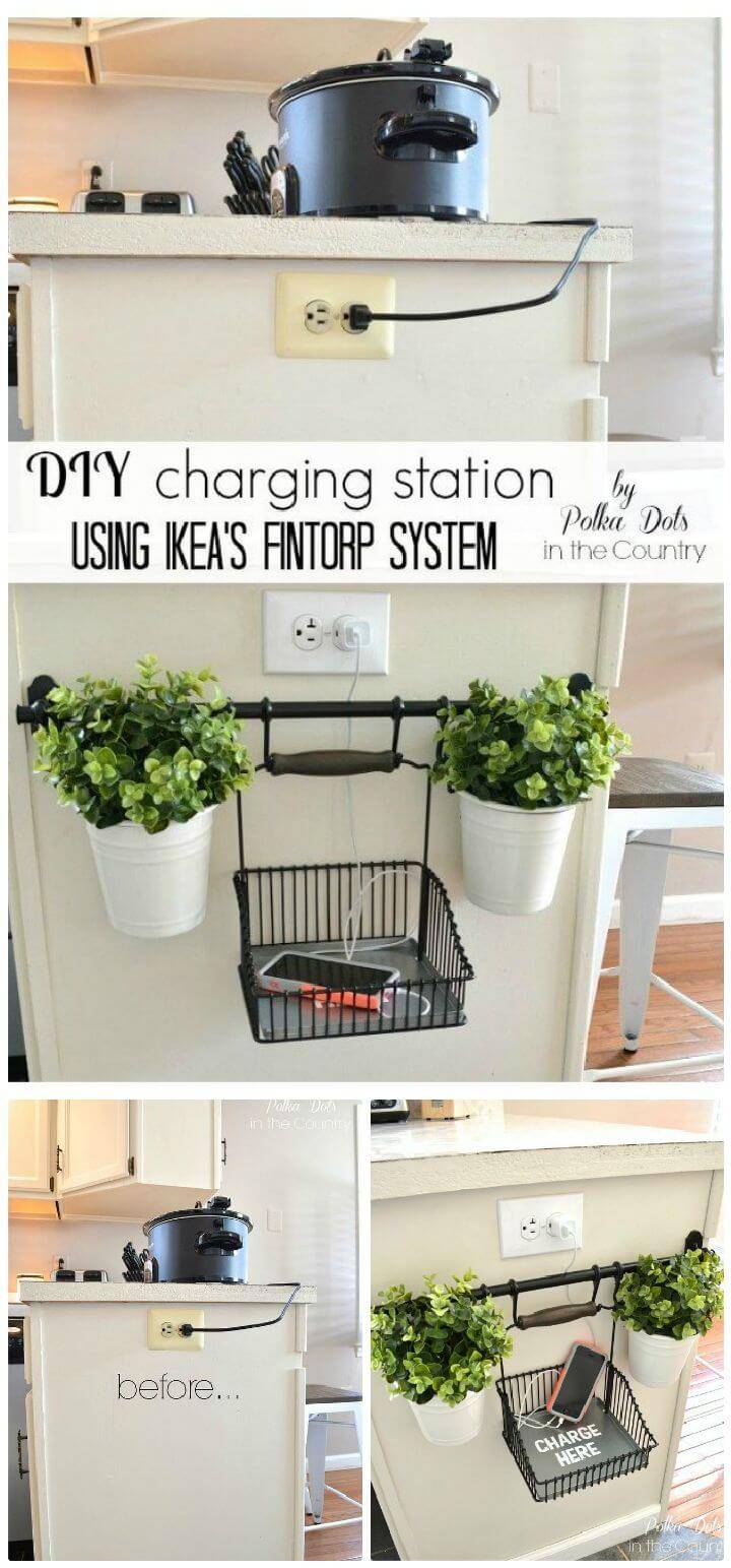 DIY Charging Station Using Ikea's Fintorp System