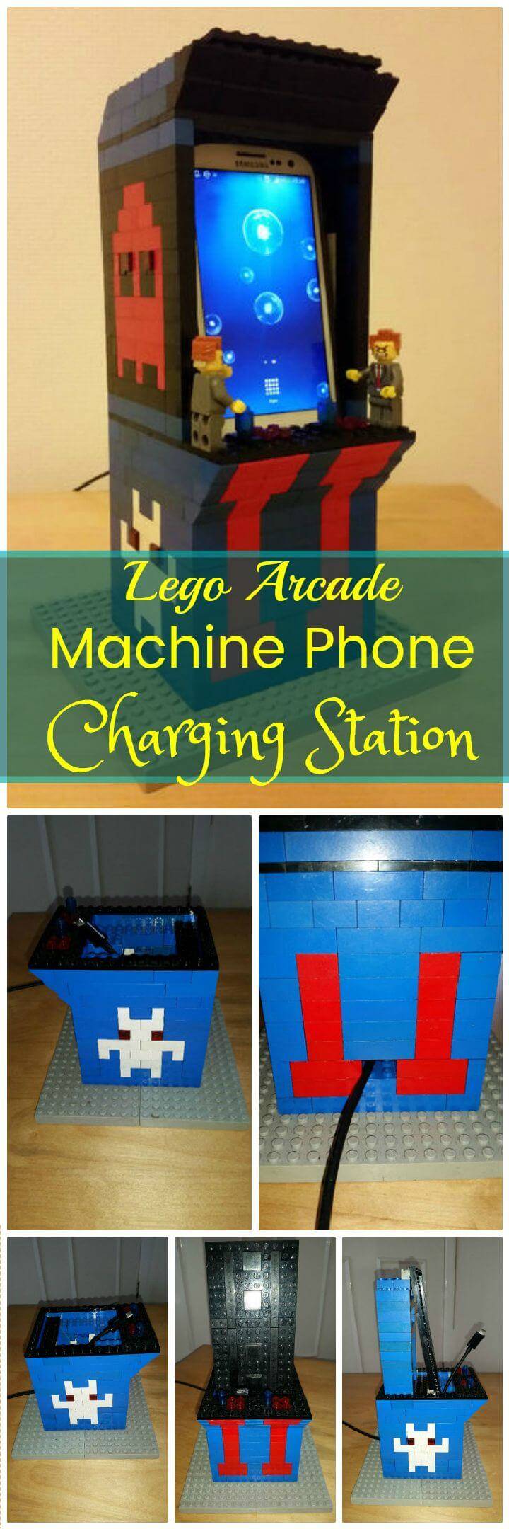 DIY Lego Arcade Machine Phone Charging Station