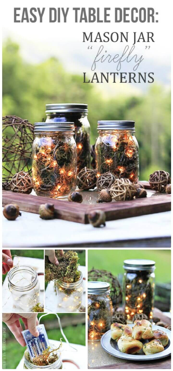 DIY Mason Jar Firefly Lanterns