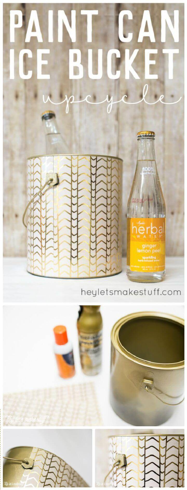 DIY Upcycled Paint Can Ice Bucket