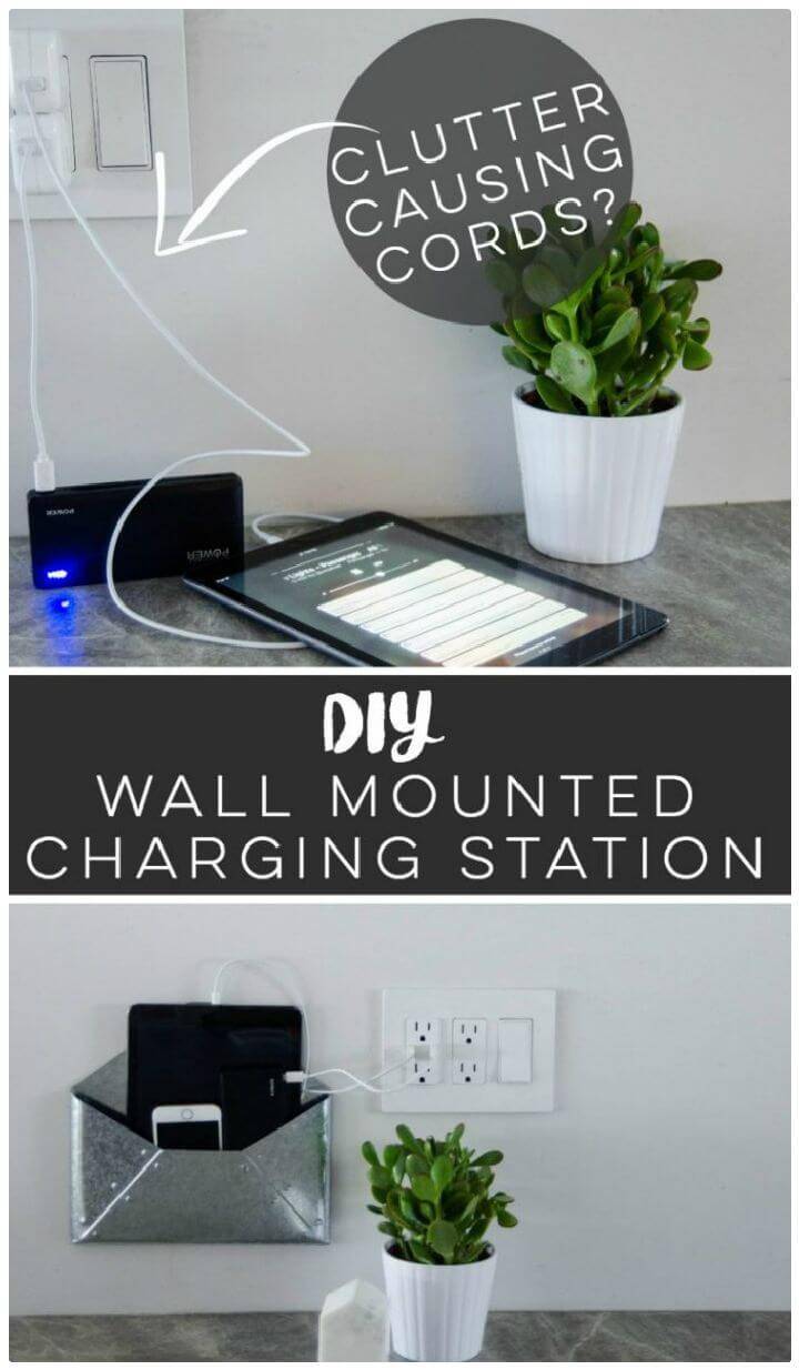 DIY Wall Mounted Charging Station