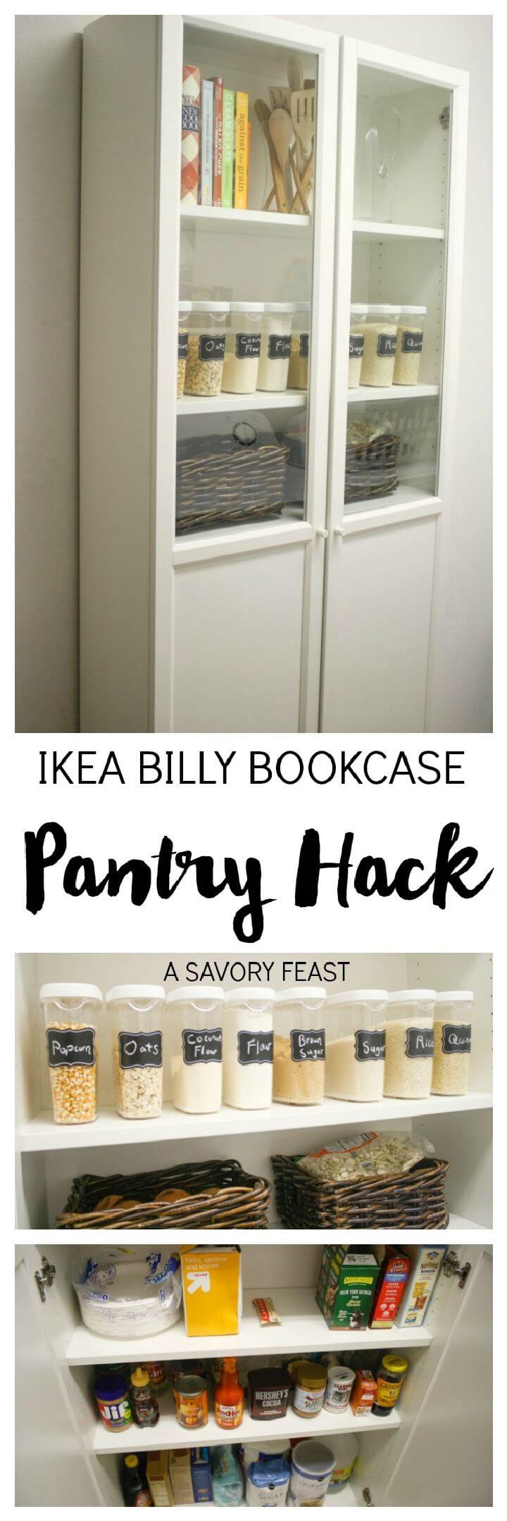 Ikea Billy Bookcase Pantry Hack