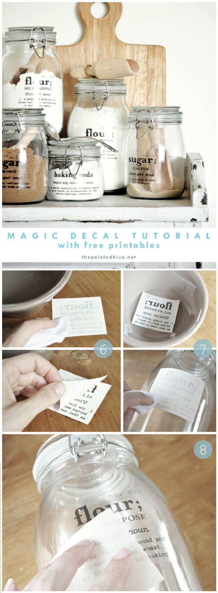 Magic Decal Transfer Tutorial with Free Printables