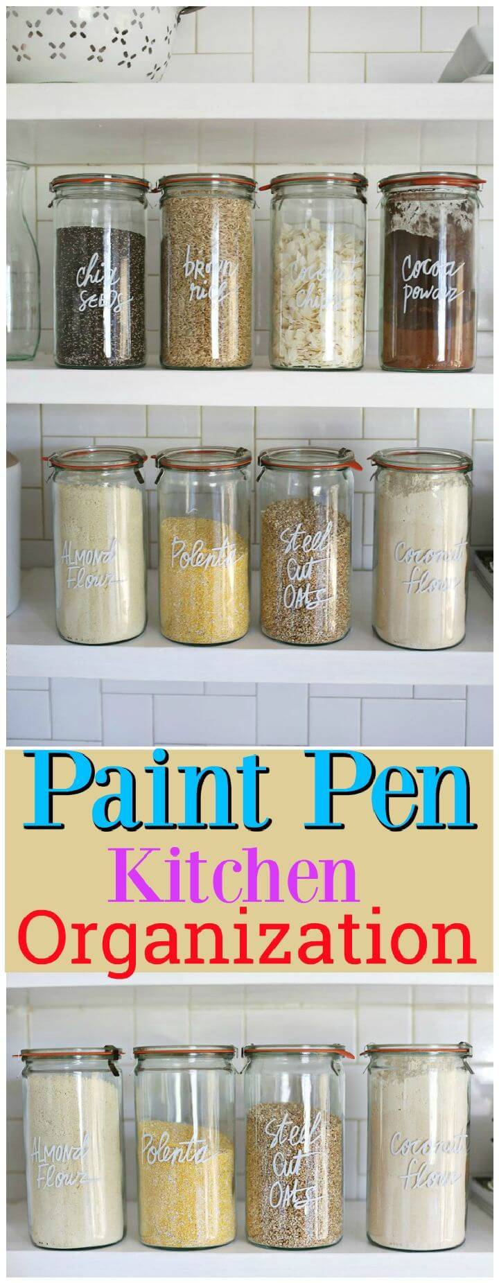 Paint Pen Kitchen Organization