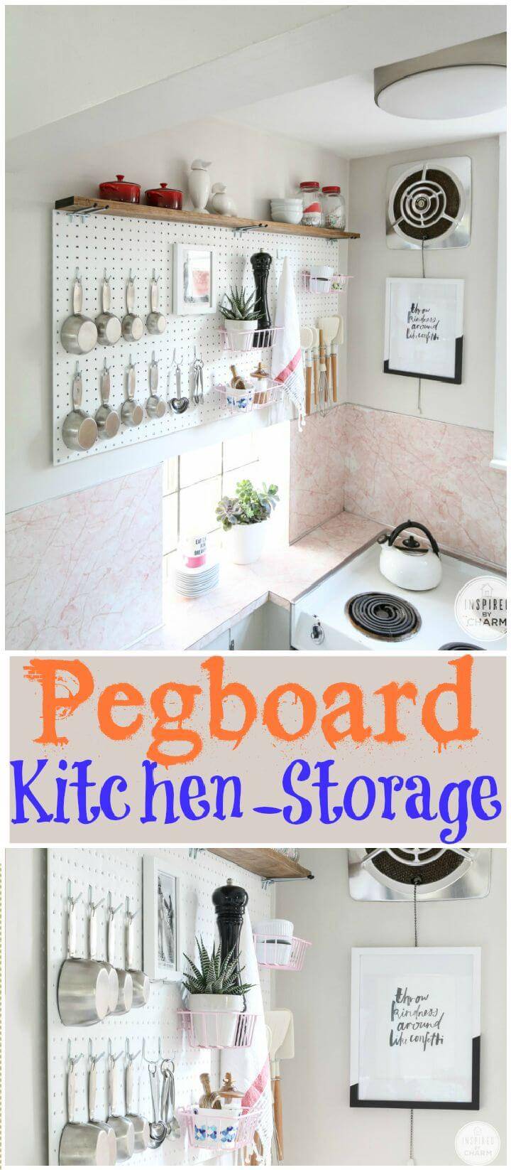 Pegboard Kitchen Storage