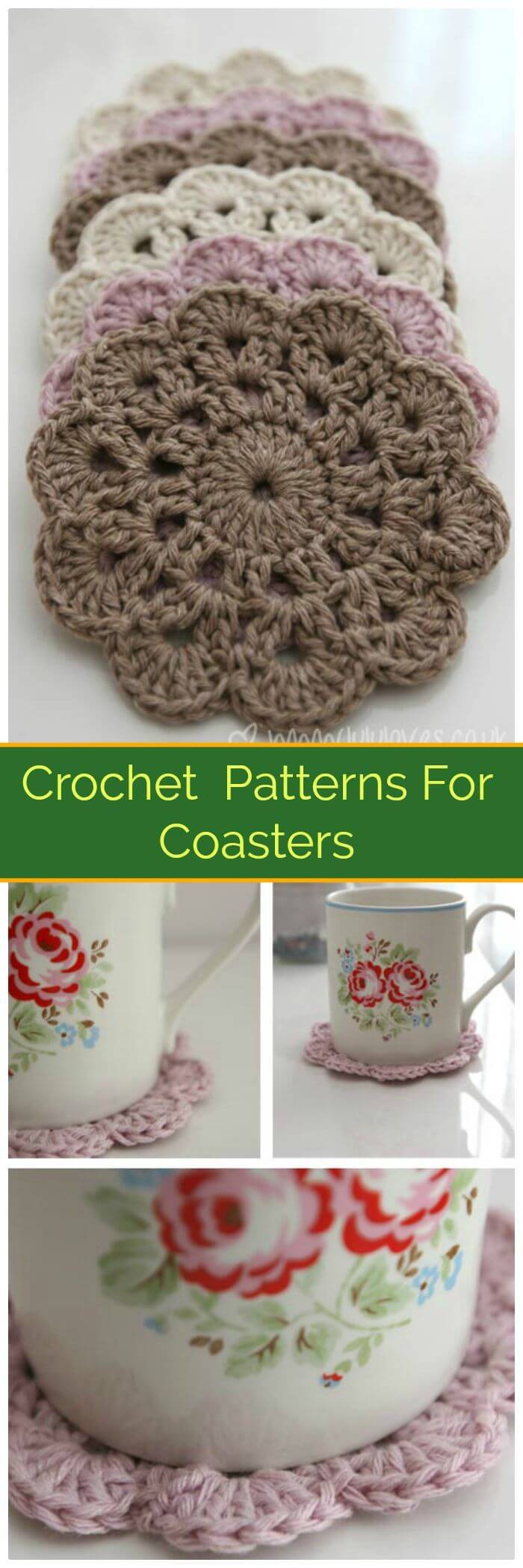 DIY Crochet Patterns For Coasters, How to crochet a coaster for beginners!